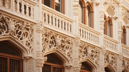 Obraz premium Ornamental facades on historic landmarks