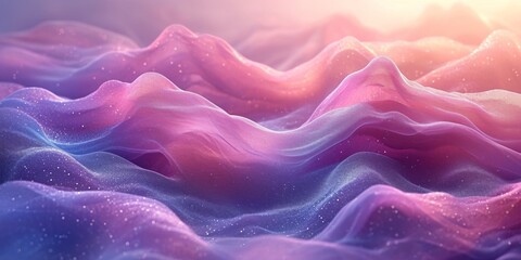 Obraz premium Textured background with flowing waves of pink, purple, and blue hues.