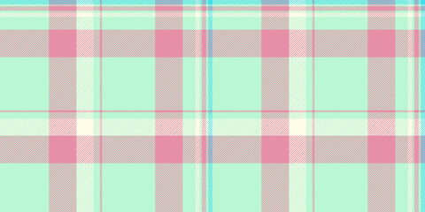 Picture seamless tartan texture, model background pattern fabric. Cozy check plaid vector textile in light and red colors.