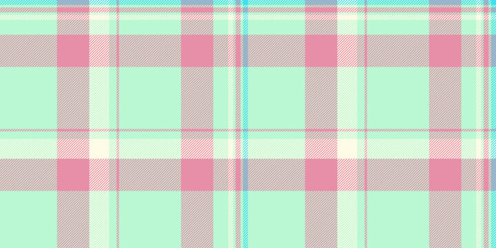 Picture seamless tartan texture, model background pattern fabric. Cozy check plaid vector textile in light and red colors.