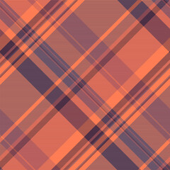 Club plaid texture check, repeating tartan textile vector. Backdrop fabric seamless pattern background in red and pastel colors.
