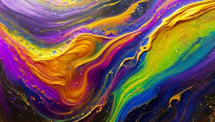 Abstract background multi-colored oil stains 