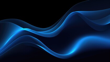 Blue wavy halftone black hd background concept
