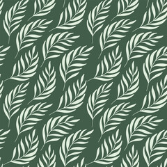 Seamless botanical tropical leaves pattern textile, wallpaper, botanical summer natural ecological 