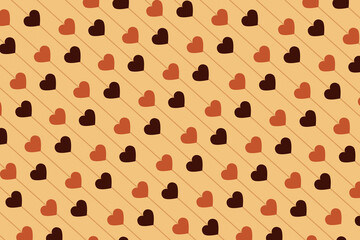 Heart shaped pattern abstract background, graphic design illustration wallpaper, fabric texture, digital art template