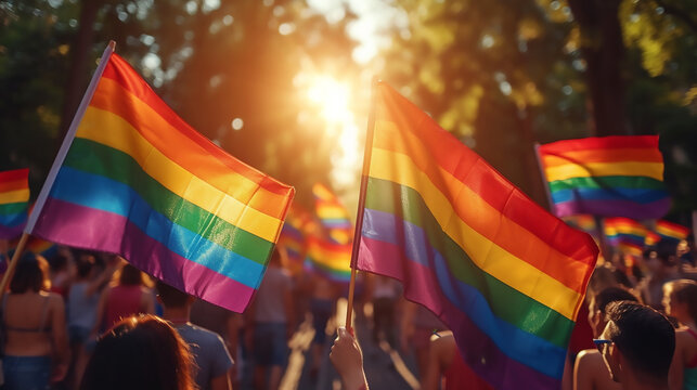 Celebrating pride month. LGBTQ community, support, gay pride month, Equality symbols 