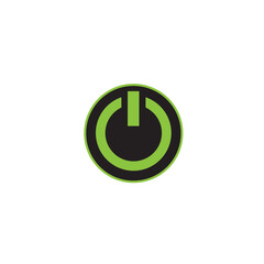Power button icon flat vector design