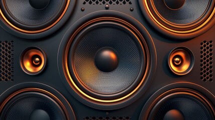 Here's a vector illustration of a speaker grill texture - obrazy, fototapety, plakaty