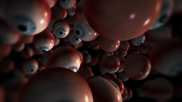 Dark Scary Floating Eyeballs
