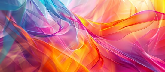 Obraz premium Vibrant Multicolored Paper Background Energizes This with its Multicolored Paper Background Filled Composition