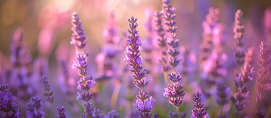 Soft Focus on Lavender Flowers in a Serene Garden