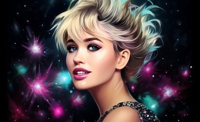 portrait of a woman with makeup