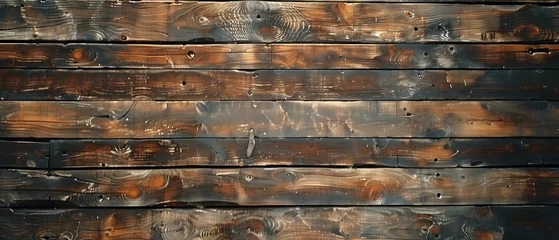 Foto op Canvas Old Grunge Dark Textured Wooden Background Surface of the Old Brown Wood Texture © Korey