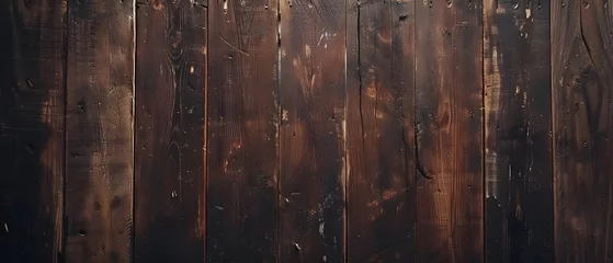 Zelfklevend Fotobehang Old Grunge Dark Textured Wooden Background Surface of the Old Brown Wood Texture © Korey