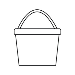 bucket icon icon. Simple element illustration. bucket icon symbol design from Construction collection set. Vector illustration. Eps file 278.