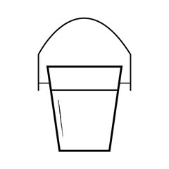 bucket icon icon. Simple element illustration. bucket icon symbol design from Construction collection set. Vector illustration. Eps file 280.