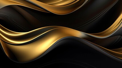 Flowing Textures: Dark Gold and Black Wallpaper, Golden and Orange Clouds, Abstract Artistry, Elegant Design, Luxurious Aesthetic, Rich Color Palette, Dynamic Movement, Stylish Decor, Modern Elegance,