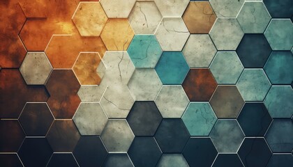 hexagon background and hd texture