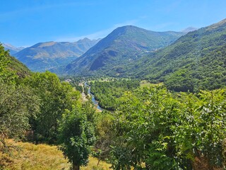 View of the Boí Valley in the Catalan Pyrenees