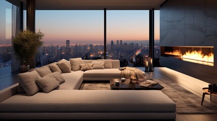 Exquisite Escape: Exotic Luxury Living Room with Worldly Elegance