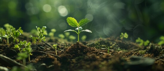 Seedlings Germinate Alone in the Solitude of Nature