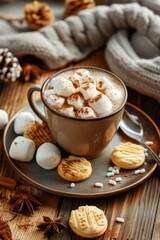 Obraz na płótnie Canvas Cozy Winter Cocoa Treat