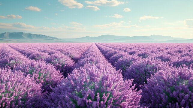 Lavender Field in Full Bloom © yganko