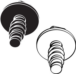 self-tapping screw nut washer