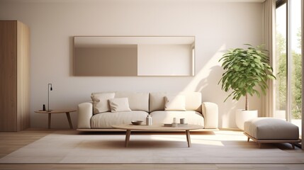 Sleek Minimalist Living Room: Clean Lines, Open Spaces
