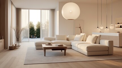 Sleek Minimalist Living Room: Clean Lines, Open Spaces