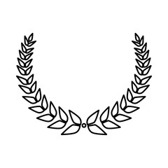 Obraz premium Winners wreath for victory in vector