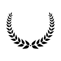 Winners wreath for victory in vector