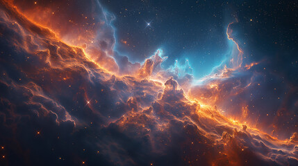 Celestial Nebula Lighting Up the Galaxy