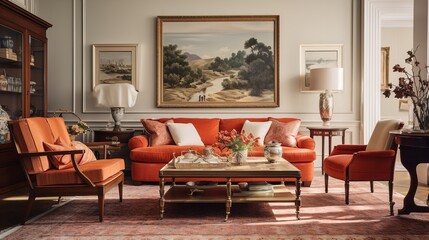 Timeless Elegance: Traditional Living Room with Classic Design Elements