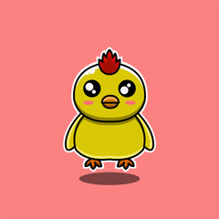 cute vector design illustration of chicken