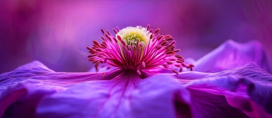 Verv and Verben in a Vibrant Purple Flower Blossoming with Beauty