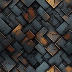 abstract background of metal shapes
