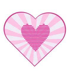 pink heart - obrazy, fototapety, plakaty