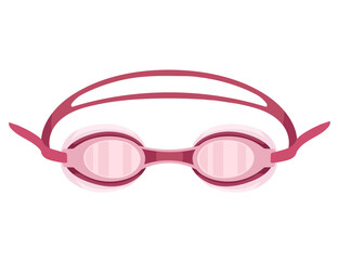 Modern plastic glasses for swimming vector illustration isolated on white background