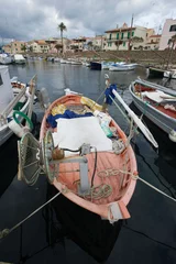 Photo sur Plexiglas Plage de La Pelosa, Sardaigne, Italie fishing boats in port, Stintino, Sassari, Sardegna, Italia