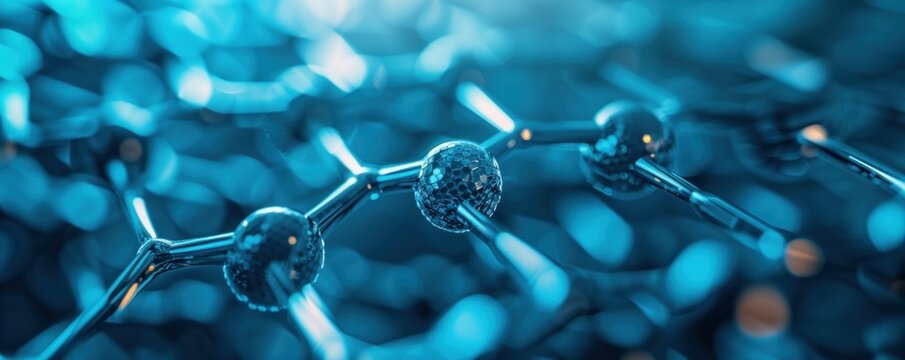 Atomic Structure of Graphene: Clear representation of carbon atoms bonded in a hexagonal pattern, demonstrating the basis for graphene's remarkable properties in material science