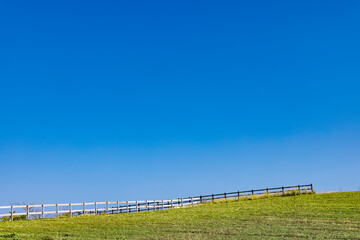 福岡県の大島から見る綺麗な海と風景