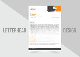 Creative corporate letterhead template design