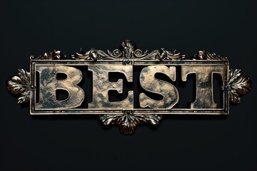 Best sign logo text: a sophisticated blend on busines cards, banner, and background, encapsulating exclusivity and luxury for an elite and distinguished corporate identity - obrazy, fototapety, plakaty