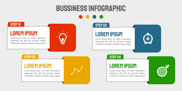 Dynamic Business Infographic Template - Elevate Presentations, Simplify Data, Optimize Visual Impact for Executives & Entrepreneurs