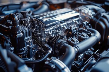 Fototapeta premium Powerful and Modern Car Engine Design
