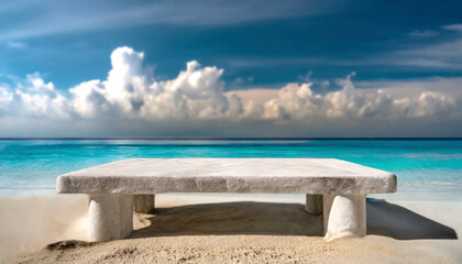Fototapeta premium table on the beach