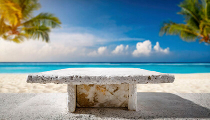 Fototapeta premium table on the beach