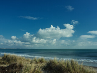 sand dunes the beach (Dorset, England)