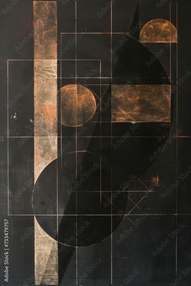 Poster a vibrant display of contrasting colors in a stunning art piece, evoking feelings of boldness and in